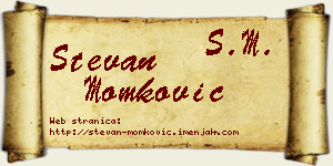 Stevan Momković vizit kartica